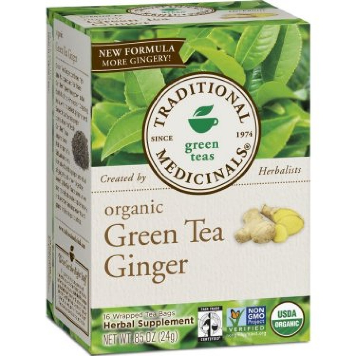 TRADNL - TEA, GREEN W/ GINGER