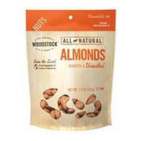 WOODSTOCK - ALMONDS, WHOLE, ROASTED & UNSALTED