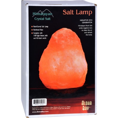 HIMALS - SALT LAMP, WOOD BASE