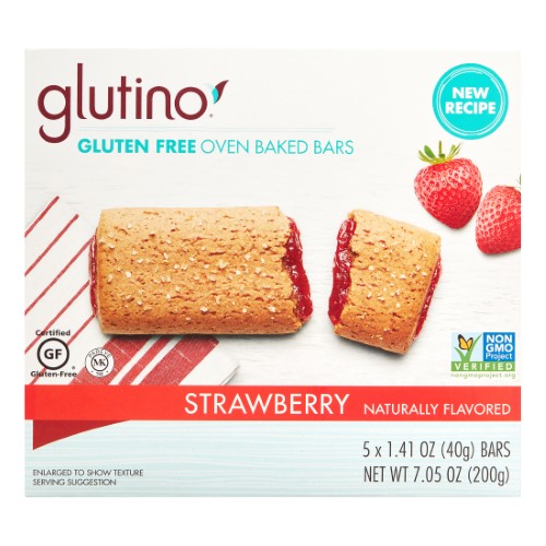 GLUTINO - BREAKFAST BAR, STRAWBERRY