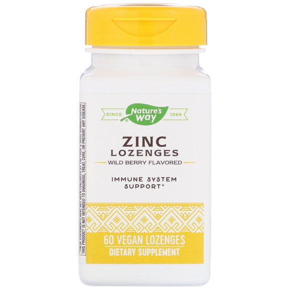 NATURE'S WAY - ZINC LOZENGES W/ ECHINACEA & VIT C