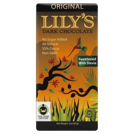 BAR, DARK CHOCOLATE, ORIGINAL, STEVIA