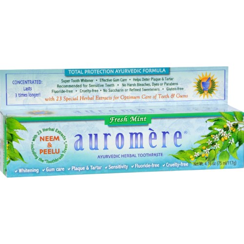 AUROMERE - HERBAL TOOTHPASTE, FRESH MINT