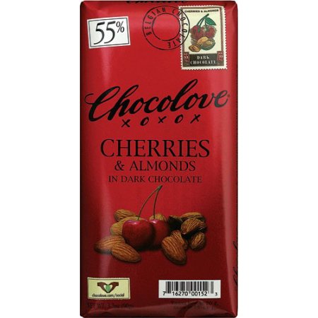 CHOCLV - BAR, DARK CHOCOLATE, CHERRY & ALMOND