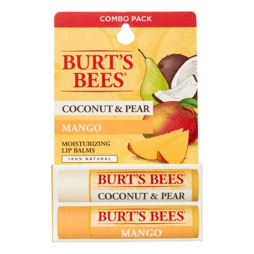 BURT'S BEES - COCONUT, PEAR & MANGO, LIP BALM, 2-PACK