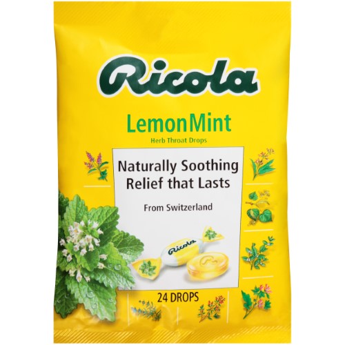 RICOLA - COUGH DROP, LEMON MINT