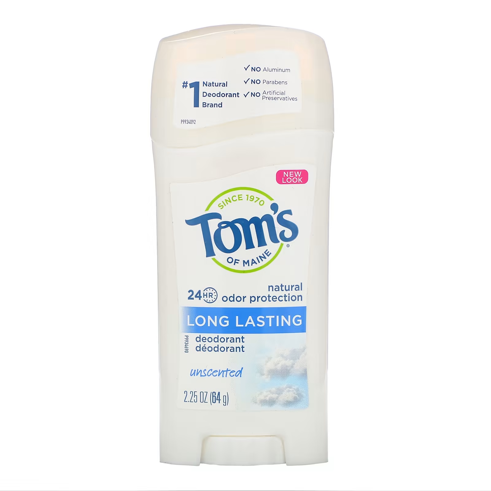 TOM'S - DEODORANT, LONG LASTING, UNSCENTED
