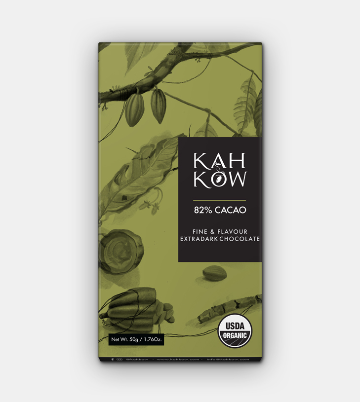 TABLETA 50 GR. EXTRA DARK CHOCOLATE 82%