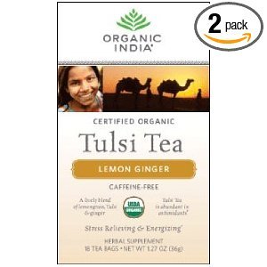ORGANIC INDIA - TULSI TEA, LEMON GINGER