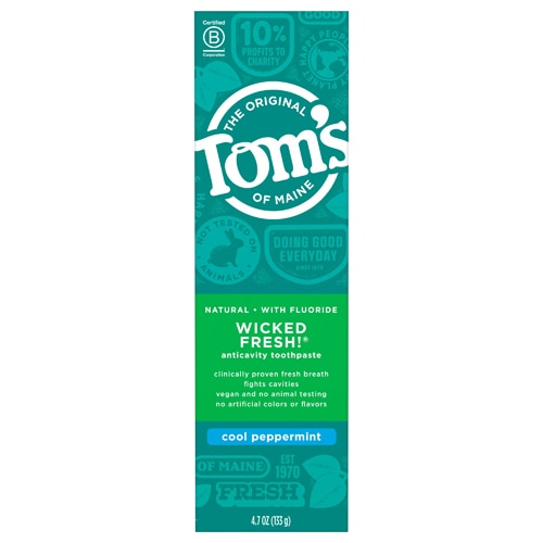 TOM'S - WICKED FRESH, COOL PEPPERMINT