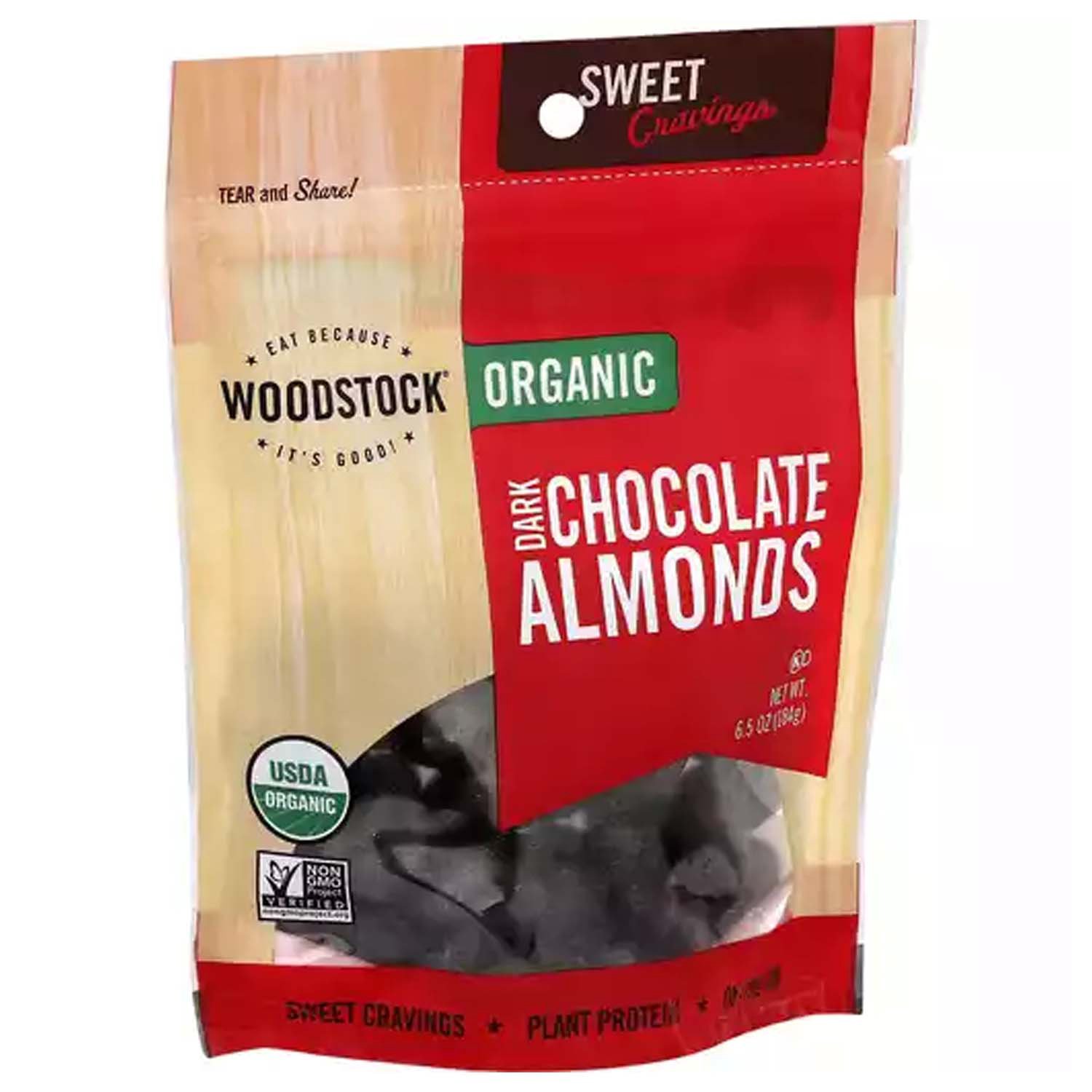 WOODSTOCK - DARK CHOCOLATE ALMONDS