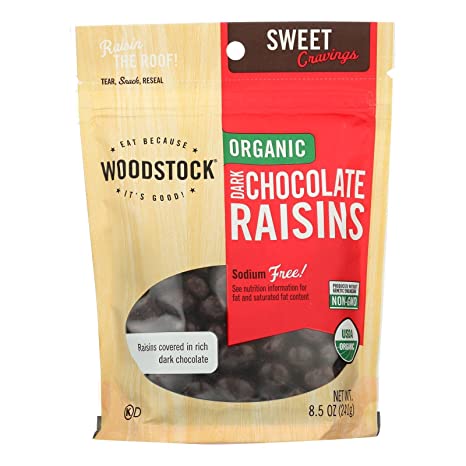 WOODSTOCK - DARK CHOCOLATE RAISINS