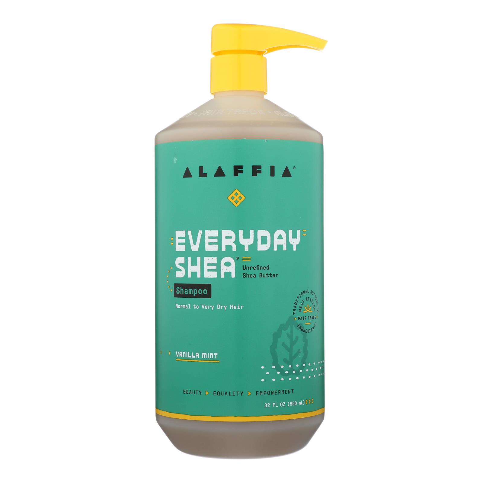 ALAFFIA - SHAMPOO, VANILLA-MINT, 32 OZ