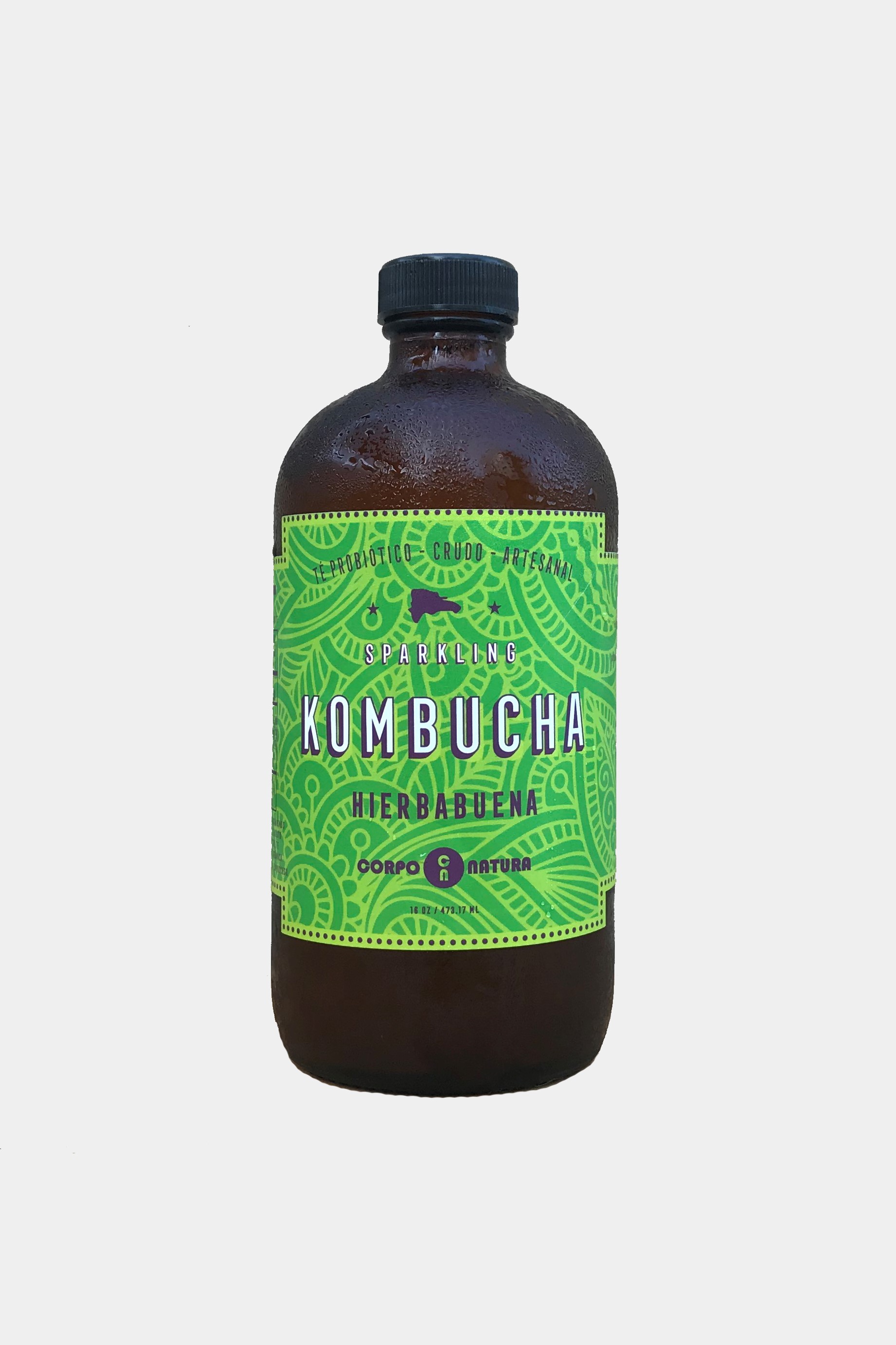 KOMBUCHA HIERBA BUENA 16 OZ