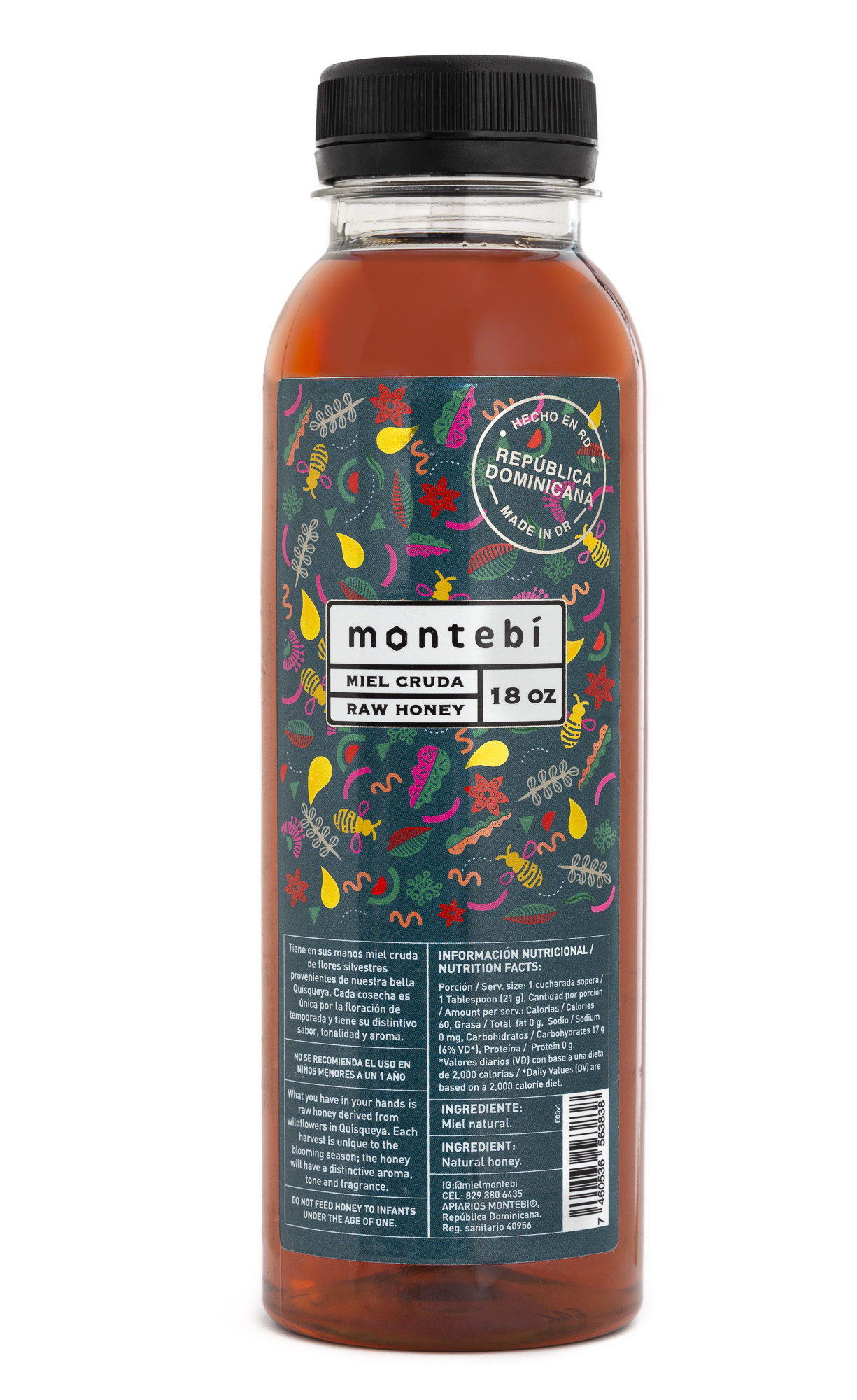 MIEL MONTEBI 18 OZ PLASTICO