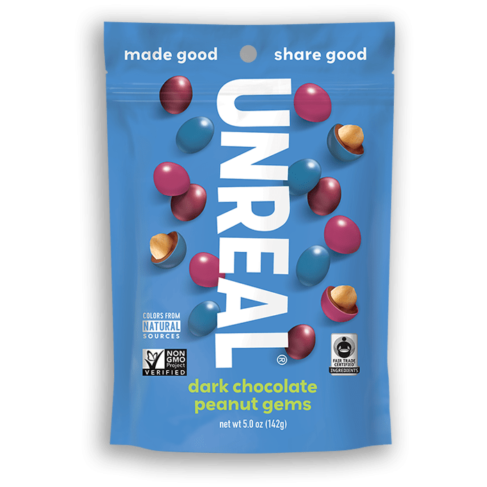UNREAL - DARK CHOCOLATE PEANUT GEMS