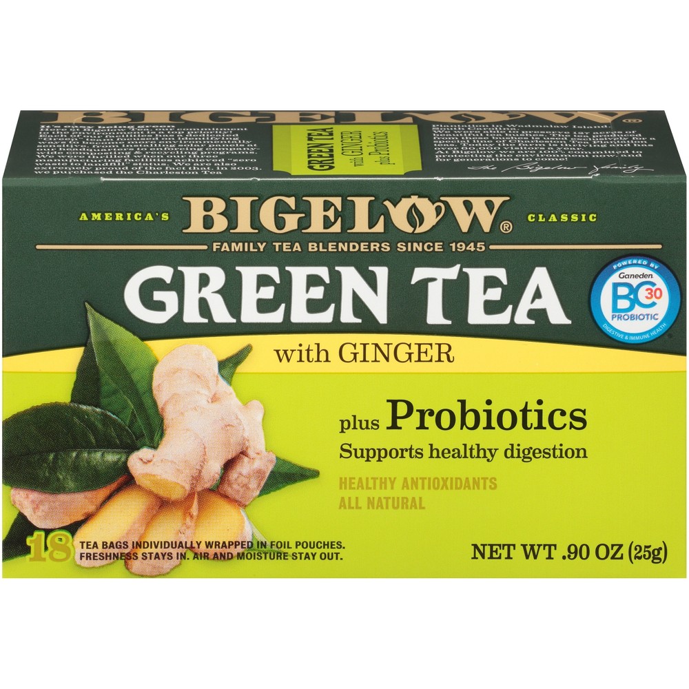 BIGELOW - GREEN TEA, GINGER, PROBIOTIC
