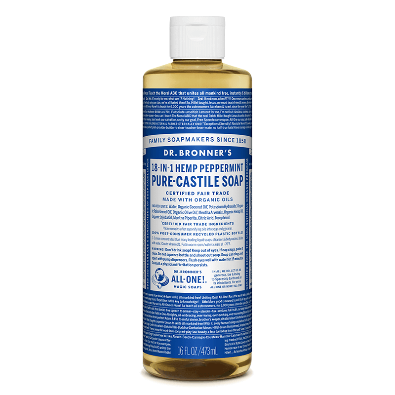 DR B'S - CASTILE LIQUID SOAP, PEPPERMINT
