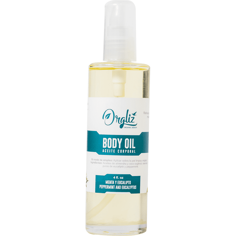 BODY OIL 4OZ MENTA Y EUCALIPTO
