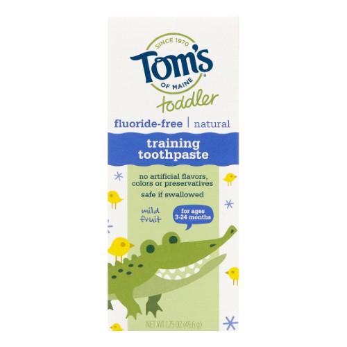 TOM'S - TRAINING TOOTHPASTE, TODDLERS, WILD FRUIT, FLOURIDE-FREE 1.75OZ