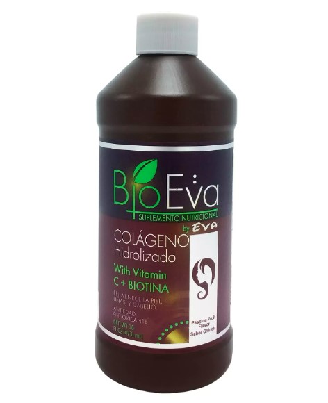 BIOEVA COLAGENO BIOTINA 16OZ