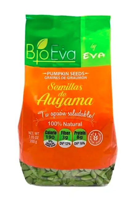 EVA SEMILLAS DE AUYAMA SIN CASCARA 200G