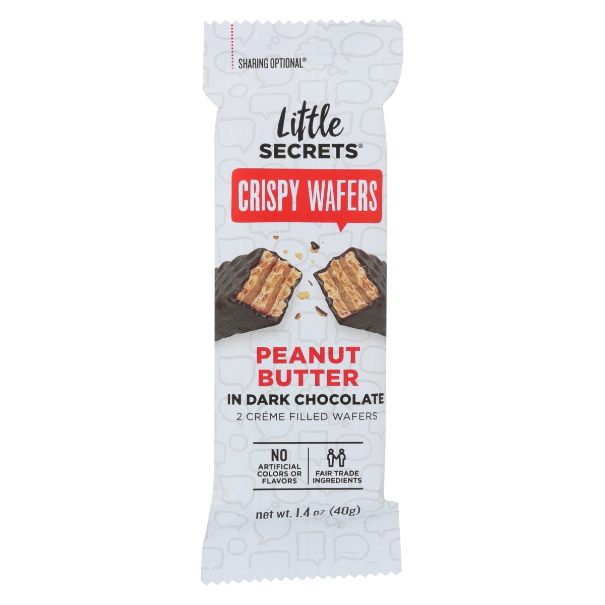 LITTLE SECRETS - CRISPY WAFER, DARK CHOCOLOATE & PEANUT BUTTER
