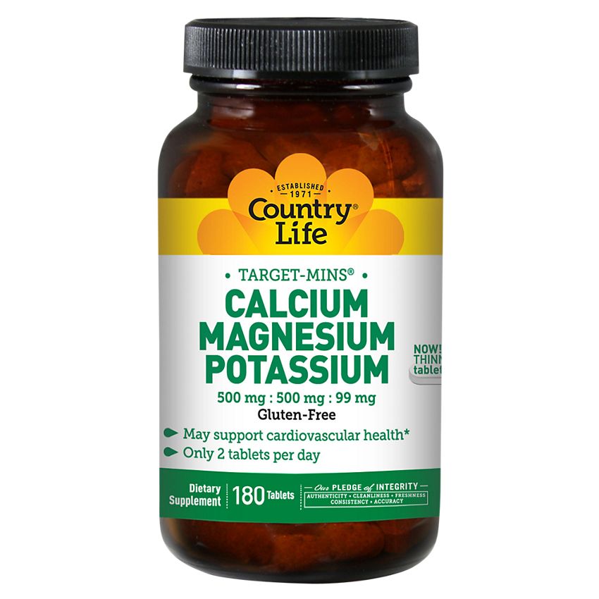 COUNTRY LIFE - CALCIUM, MAGNESIUM & POTASSIUM