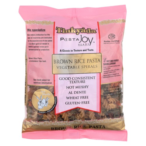 TINKYADA - BROWN RICE PASTA, SPIRALS