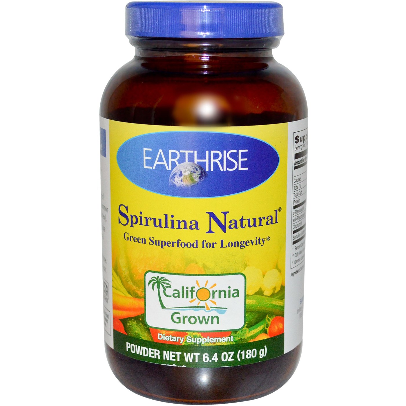 EARTHRISE - SPIRULINA POWDER 180 GRAM