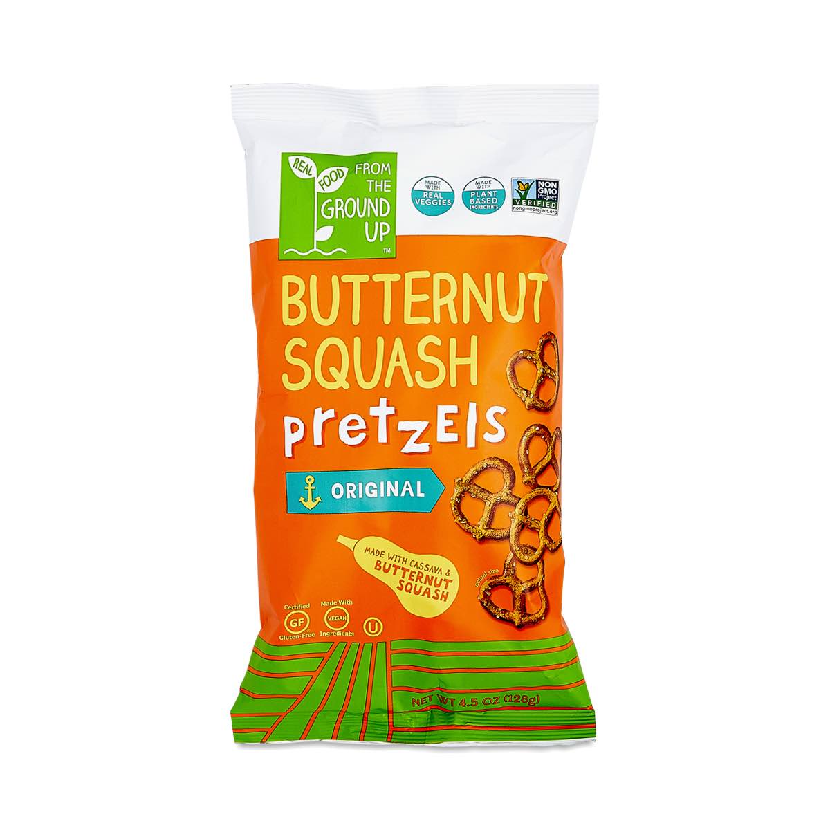 FROM THE GROUND UP BUTTERNUT SQUASH PRETZELS 4.5 OZ BAG FROMTH - PRETZ,ORIG,TWST,BTR,NUTSQ