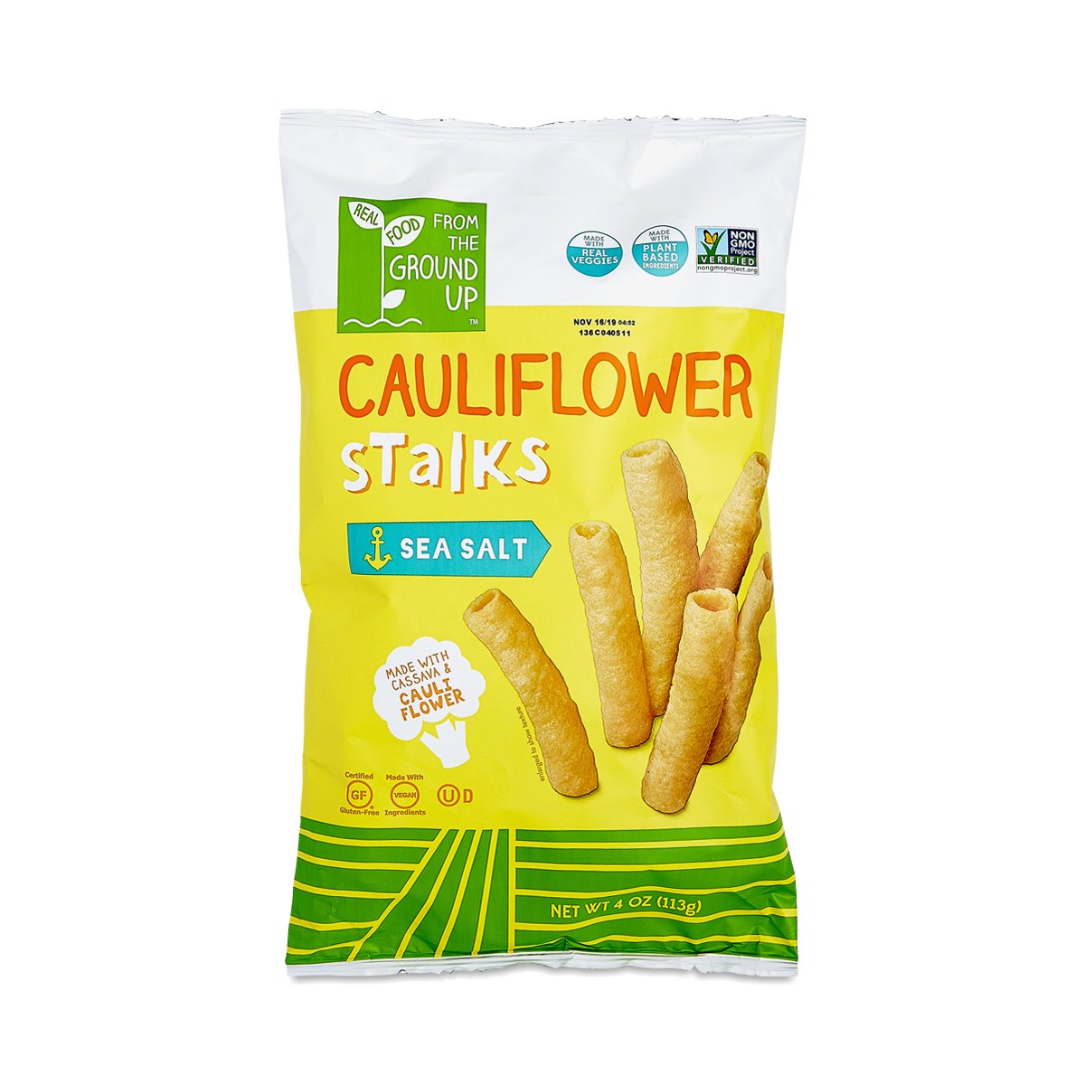 FROM THE GROUND UP - CAULIFLOWER STALKS SEA SALT - 4 OZ. FROMTH - STALK,SEA SALT,CAULIFLWR