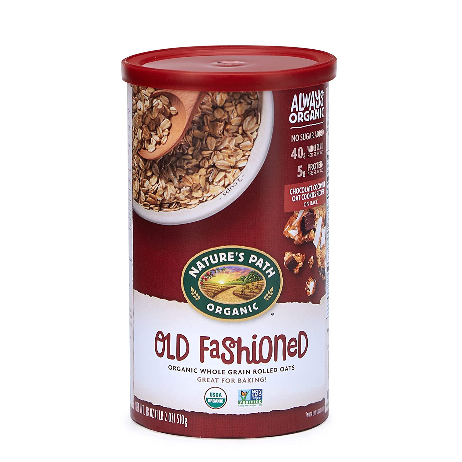 NATURE'S PATH - ORGANIC OLD FASHIONED GLUTEN FREE OATS 18 OZ