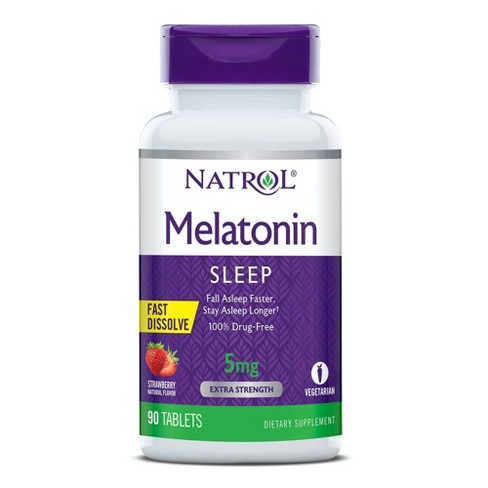 NATROL - MELATONIN 5MG, STRAWBERRY