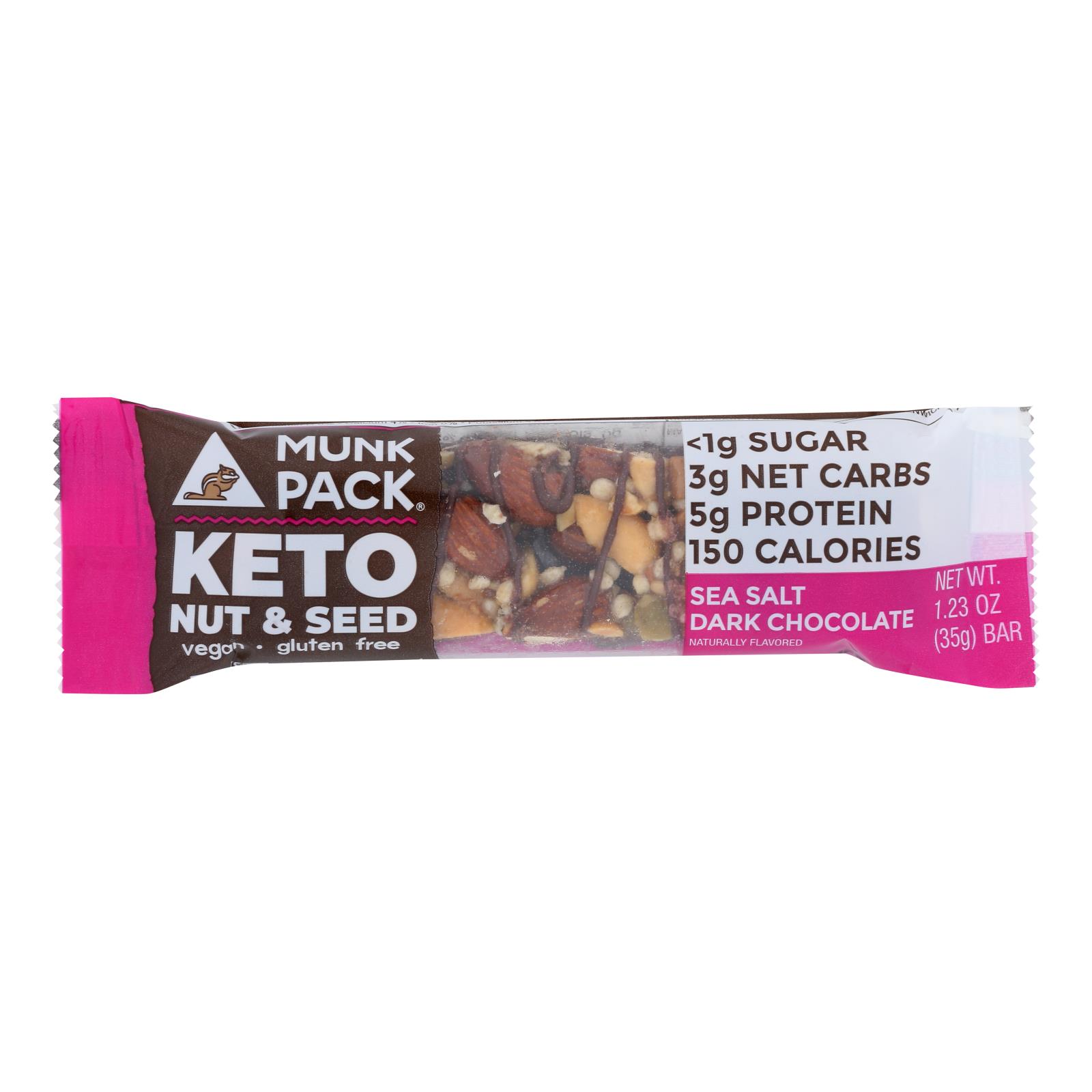 MUNK - KETO NUT & SEED SEA SALT DARK CHOCOLATE