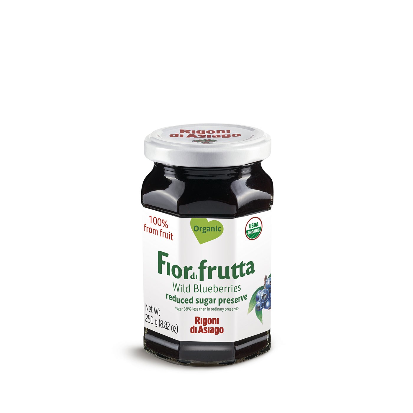 FIORDIFRUTTA, ORGANIC WILD BLUEBERRY FRUIT SPREAD