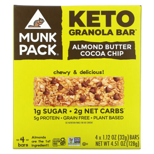 MUNK - KETO BARS, ALMOND BUTTER & COCOA CHIP