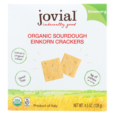 JOVIAL - SOURDOUGH EINKORN CRACKERS, ROSEMARY