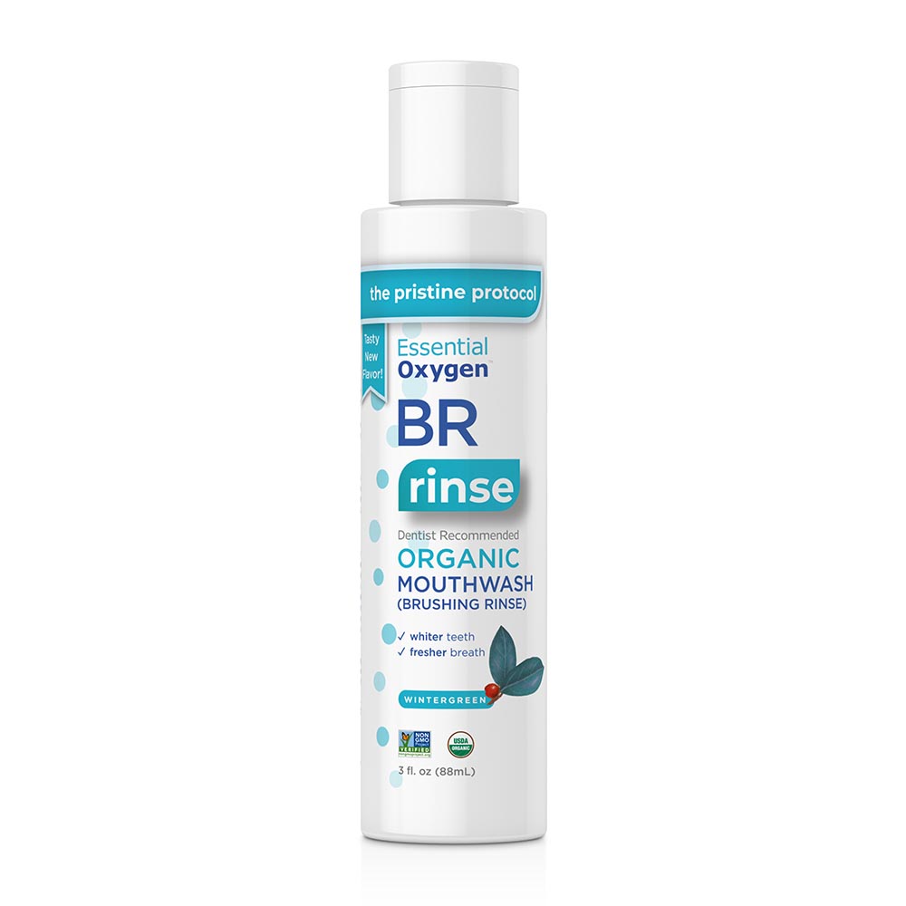ESSENTIAL OXYGEN WINTERGREEN BRUSHING RINSE 3 FL. OZ. 3 FL. OZ.