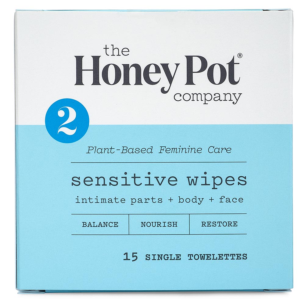 THE HONEY POT - SENSITIVE INTIMATE DAILY WIPES 30 COUNT