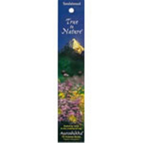 AUROSHIKHA - TRUE TO NATURE INCENSE SANDALWOOD 15 STICKS