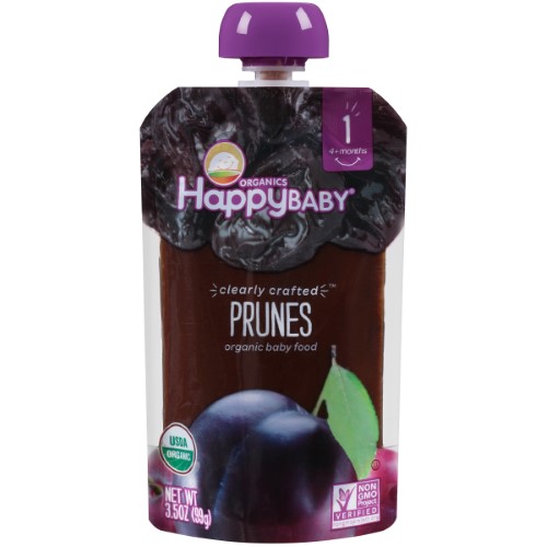 HAPPY - BABY FOOD, STAGE 1, PRUNES, 3.5 OZ (99 G)