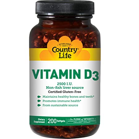 COUNTRY LIFE - VITAMIN D3, 2500 IU