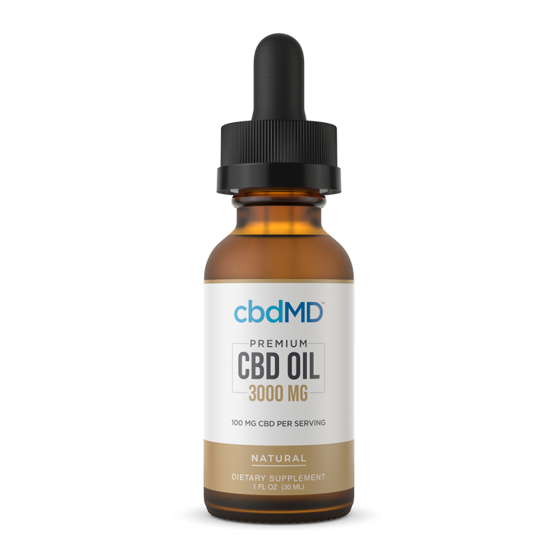 CBDMD BROAD SPECTRUM 3000MG NATURAL TINCTURE 30ML